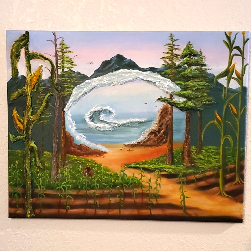 Origional Art Oil Painting 'Life's Journey '
